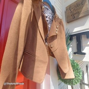Lavish ECOLOUR Camel Color Crop Jacket Blazer 😊